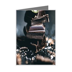 Chocolate Dark Mini Greeting Card by artworkshop