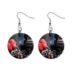 Chocolate Dark Mini Button Earrings by artworkshop