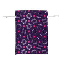 Geometric Pattern Retro Style Lightweight Drawstring Pouch (l) by Ravend