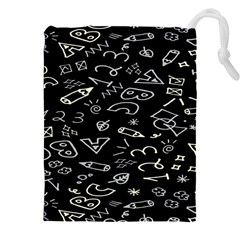 Background Graphic Abstract Pattern Drawstring Pouch (5xl) by Ravend