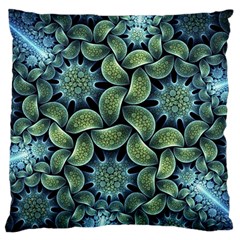 Digitalartflower Large Premium Plush Fleece Cushion Case (one Side) by Sparkle