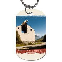  Us Ventag Eagles Travel Poster Graphic Style Redbleuwhite  Dog Tag (one Side) by steakspro94
