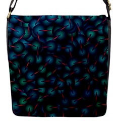 Background Abstract Textile Design Flap Closure Messenger Bag (s) by Ravend
