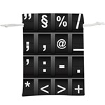 Timeline Character Symbols Alphabet Literacy Read Lightweight Drawstring Pouch (XL) Front