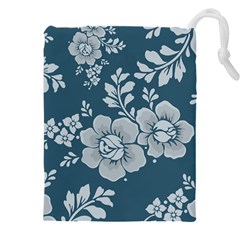 Flowers Design Floral Pattern Stems Plants Drawstring Pouch (5xl) by Jancukart