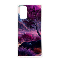 Landscape Landscape Painting Purple Purple Trees Samsung Galaxy Note 20 Tpu Uv Case by Jancukart