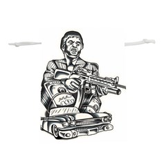 Scarface Movie Traditional Tattoo Lightweight Drawstring Pouch (s) by tradlinestyle