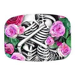 Floral Skeletons Mini Square Pill Box by GardenOfOphir