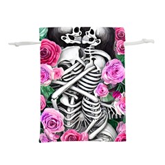Floral Skeletons Lightweight Drawstring Pouch (m) by GardenOfOphir
