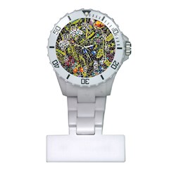 Mosaic Background Pattern Texture Plastic Nurses Watch by Ravend