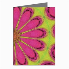 Floral Art Design Pattern Greeting Cards (pkg Of 8) by Ravend