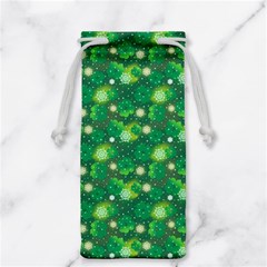 Leaf Clover Star Glitter Seamless Jewelry Bag by Pakemis