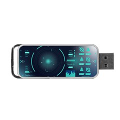 Sci Fi Computer Screen Portable Usb Flash (two Sides) by Uceng