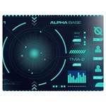 Sci Fi Computer Screen Premium Plush Fleece Blanket (Extra Small) 40 x30  Blanket Front