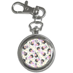 Pattern Pastel Drawing Art Key Chain Watches by Uceng