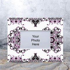 Frame Border Picture Frame White Tabletop Photo Frame 4 x6  by Uceng