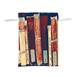 Books Shelf Library Book Shelf Lightweight Drawstring Pouch (S) Front