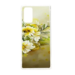 Watercolor Yellow And-white Flower Background Samsung Galaxy Note 20 Tpu Uv Case by artworkshop