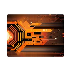 Technology Design Tech Computer Future Business One Side Premium Plush Fleece Blanket (mini) by Ravend