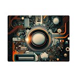 Illustrations Technology Robot Internet Processor One Side Premium Plush Fleece Blanket (Mini) 35 x27  Blanket Front
