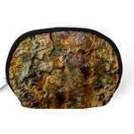 Rusty Orange Abstract Surface Accessory Pouch (Medium) Back