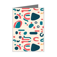 Shapes Pattern  Mini Greeting Card by Sobalvarro