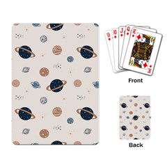 Space Planets Art Pattern Design Wallpaper Playing Cards Single Design (rectangle) by Ravend