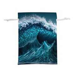 Tsunami Waves Ocean Sea Water Rough Seas 6 Lightweight Drawstring Pouch (m) by Ravend