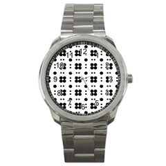 Polka Dot  Svg Sport Metal Watch by 8989