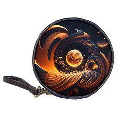 Ai Generated Swirl Space Design Fractal Light Abstract Classic 20-cd Wallets by Ravend