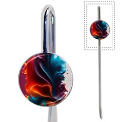 Ai Generated Swirl Splash Blaze Design Art Book Mark by Ravend