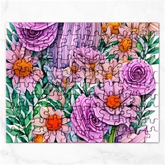 Bright And Brilliant Bouquet Rectangular Jigsaw Puzzl by GardenOfOphir