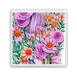 Bright And Brilliant Bouquet Memory Card Reader (Square) Front
