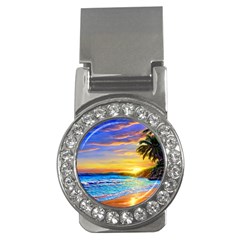 Sunrise At The Beach Money Clips (cz)  by GardenOfOphir