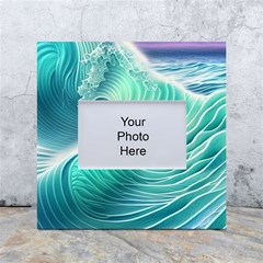 Pink Sky Blue Ocean Waves White Box Photo Frame 4  X 6  by GardenOfOphir