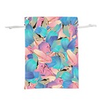 Painting Watercolor Abstract Design Artistic Ink Lightweight Drawstring Pouch (S) Front