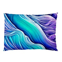 Ocean Waves In Pastel Tones Pillow Case by GardenOfOphir