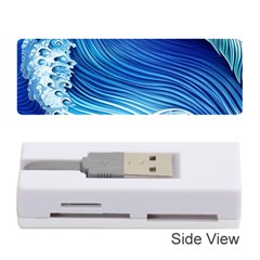Watercolor Wave Memory Card Reader (stick) by GardenOfOphir