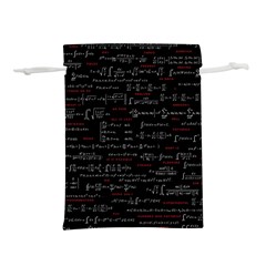 Black Background With Text Overlay Digital Art Mathematics Lightweight Drawstring Pouch (s) by Jancukart