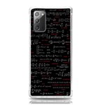 Black Background With Text Overlay Digital Art Mathematics Samsung Galaxy Note 20 TPU UV Case Front