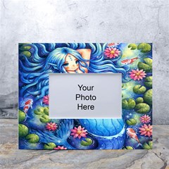 Mermay White Tabletop Photo Frame 4 x6  by artworkshop