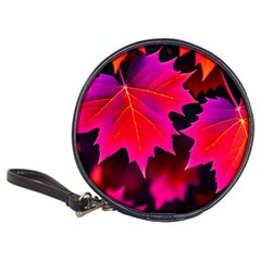 Leaves Purple Autumn Evening Sun Abstract Classic 20-cd Wallets by Ravend