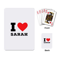 I Love Sarah Playing Cards Single Design (rectangle) by ilovewhateva