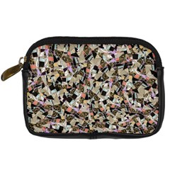 Mystic Geometry Abstract Print Digital Camera Leather Case by dflcprintsclothing