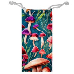 Forest Mushroom Jewelry Bag by GardenOfOphir