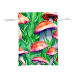 A Forest Fantasy Lightweight Drawstring Pouch (L) Back