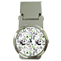 Giant Panda Bear Pattern Money Clip Watches by Jancukart