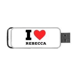 I Love Rebecca Portable Usb Flash (two Sides) by ilovewhateva