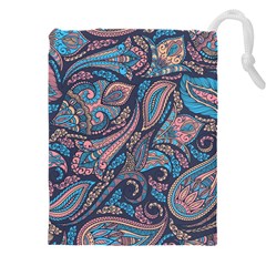 Background Ornament Paisley Drawstring Pouch (5xl) by Jancukart