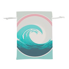 Tidal Wave Ocean Sea Tsunami Wave Minimalist Lightweight Drawstring Pouch (m) by Pakemis